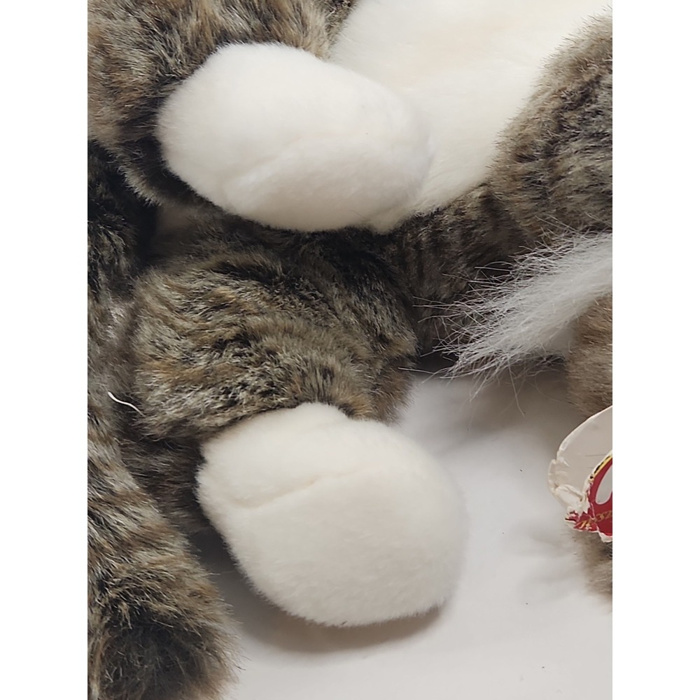 Ty Classic O'Malley Cat Plush 2002 Retired 12" Stuffed Animal Fluffy Tabby W/Tag - Picture 15 of 16